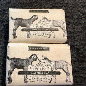 2 Bars of Beekman 9oz Pure Goatmilk Soap